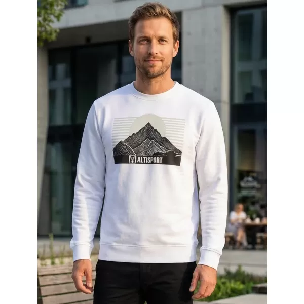  Moški pulover ALTISPORT ALM188406 BELA 