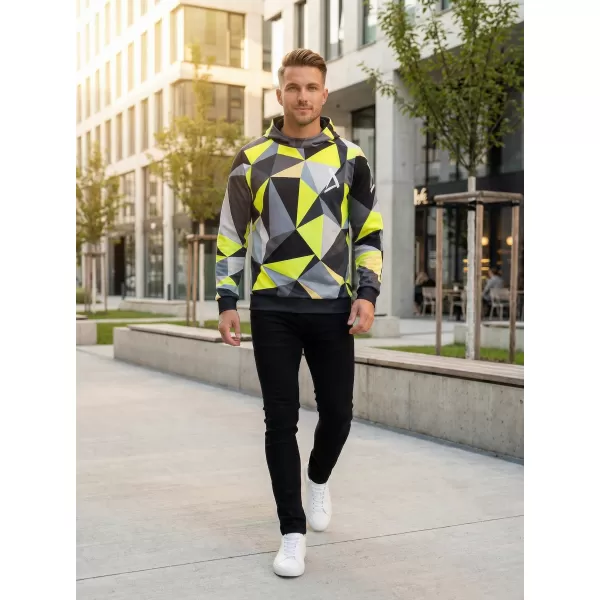  Moška funkcionalna trenirka Premium ALTISPORT VOJ/ALM007MI01 ČRNA/FLUO RUMENA 