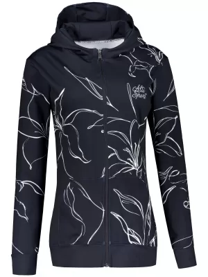 Ženski vrhunski funkcionalni pulover z zadrgo ALTISPORT VOJ/ALW100MI02 ČRNA