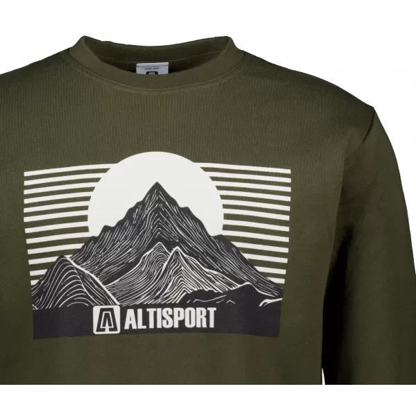  Moški pulover ALTISPORT ALM188406 VOJAŠKI 