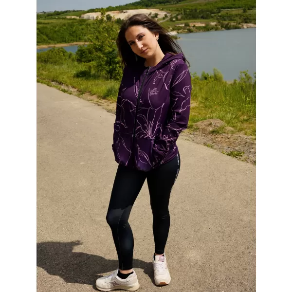  Ženski vrhunski funkcionalni pulover z zadrgo ALTISPORT VOJ/ALW100MI02 FUKSIJA 