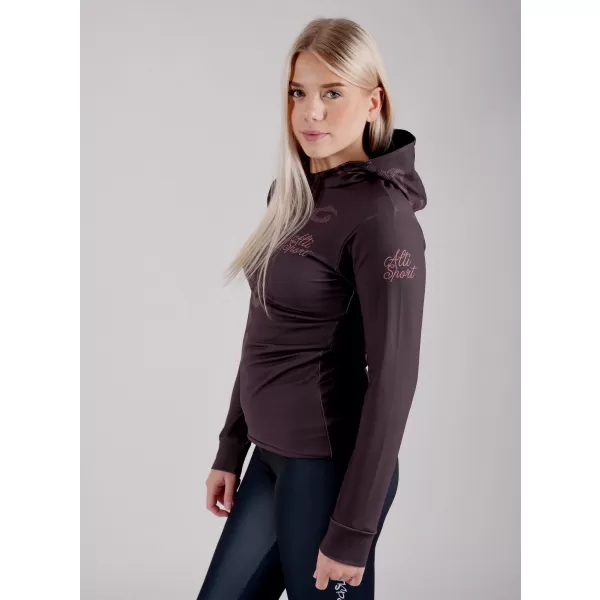  Ženski vrhunski funkcionalni pulover ALTISPORT VOJ/ALW047MI01 TEMNO RJAVA 