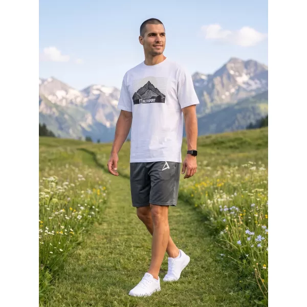  Moška majica s kratkimi rokavi ALTISPORT ALM188812 BELA 