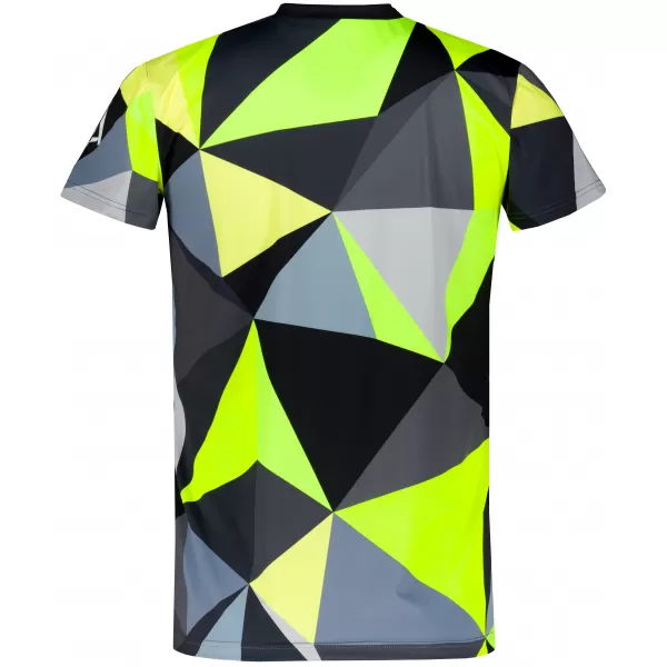  Moška funkcionalna t -majica Premium Plus ALTISPORT VOJ/ALM007TR02 ČRNA/FLUO RUMENA 