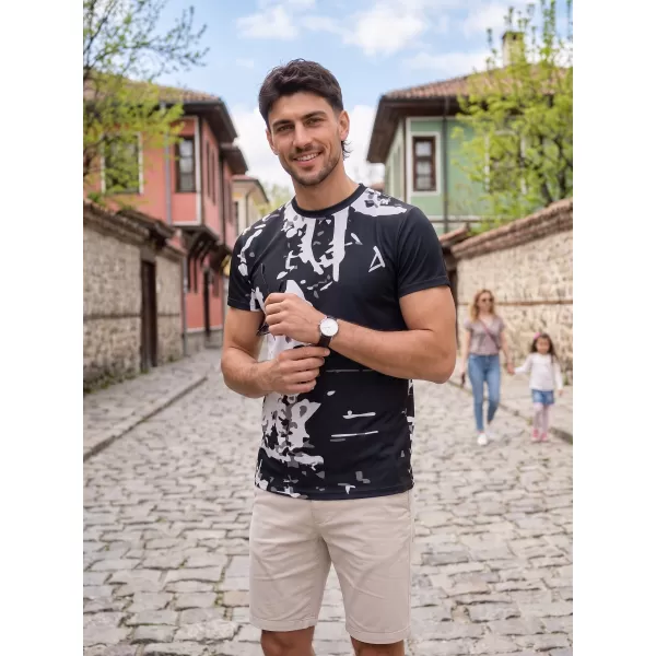  Moška premium plus funkcionalna majica s kratkimi rokavi ALTISPORT VOJ/ALM057TR02 ČRNA 