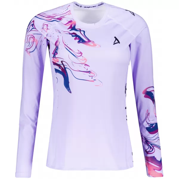  Ženska premium funkcionalna majica z dolgimi rokavi ALTISPORT VOJ/ALW064TR03 LILA 