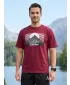 Moška majica s kratkimi rokavi ALTISPORT ALM188812 GRANAT
