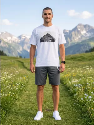 Moška majica s kratkimi rokavi ALTISPORT ALM188812 BELA
