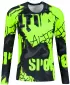 Ženska premium funkcionalna majica z dolgimi rokavi ALTISPORT VOJ/ALW076TR03 ČRNA/FLUO RUMENA