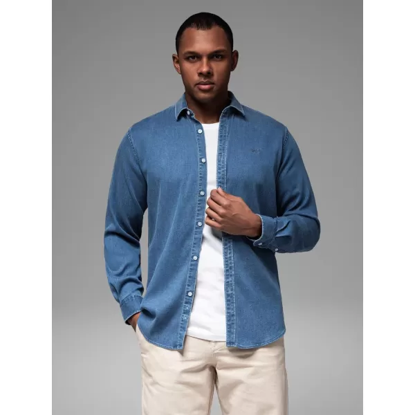  Srajca OMBRE OM-SHDS-0180 MODRO 
