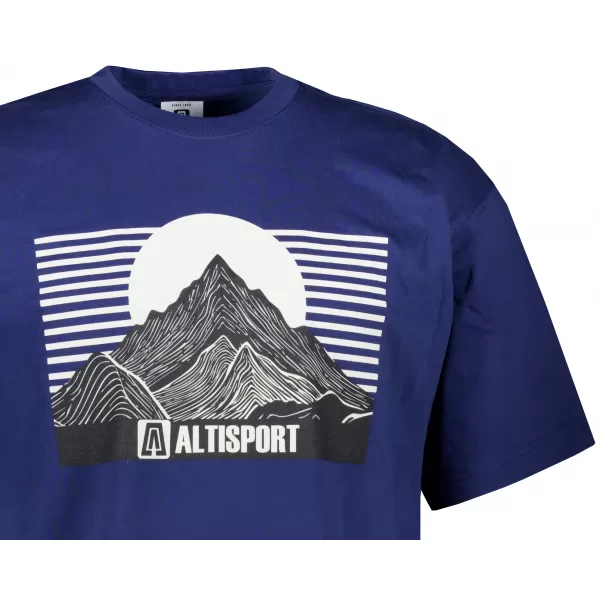  Moška majica s kratkimi rokavi ALTISPORT ALM188812 POLNOČNO MODRA 