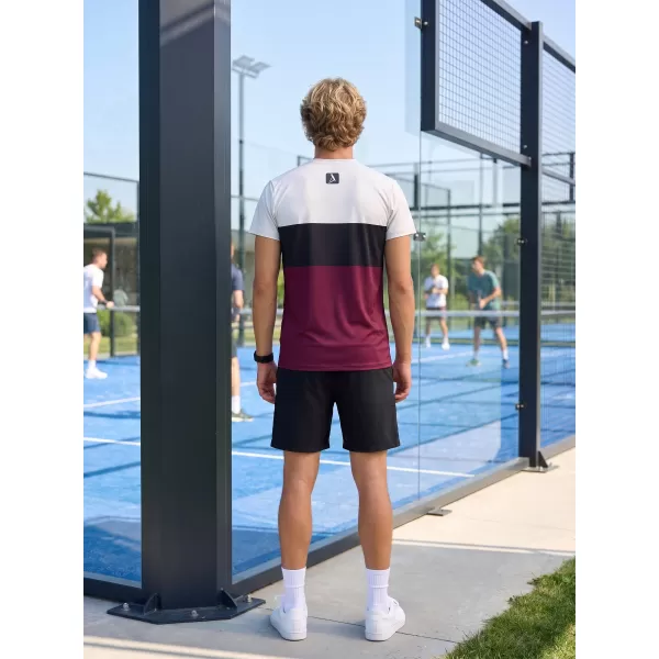  Moška premium plus funkcionalna majica s kratkimi rokavi ALTISPORT VOJ/ALM051TR02 BORDO 