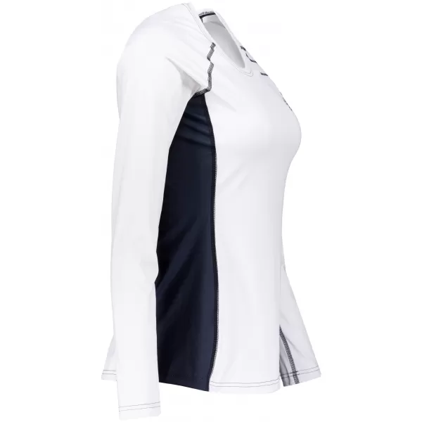  Ženska premium funkcionalna majica z dolgimi rokavi ALTISPORT VOJ/ALW078TR03 BELA 