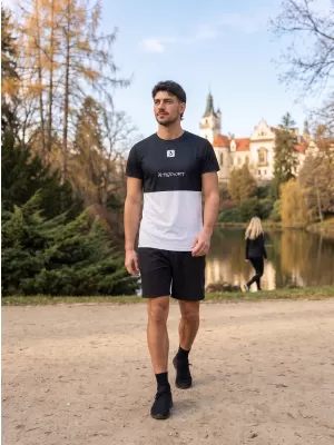 Moška premium plus funkcionalna majica s kratkimi rokavi ALTISPORT VOJ/ALM051TR02 ČRNA