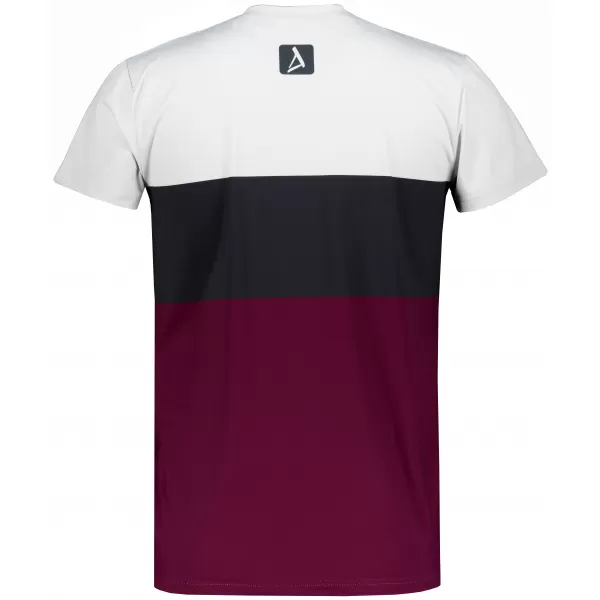  Moška premium plus funkcionalna majica s kratkimi rokavi ALTISPORT VOJ/ALM051TR02 BORDO 