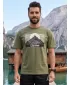 Moška majica s kratkimi rokavi ALTISPORT ALM188812 KAKI