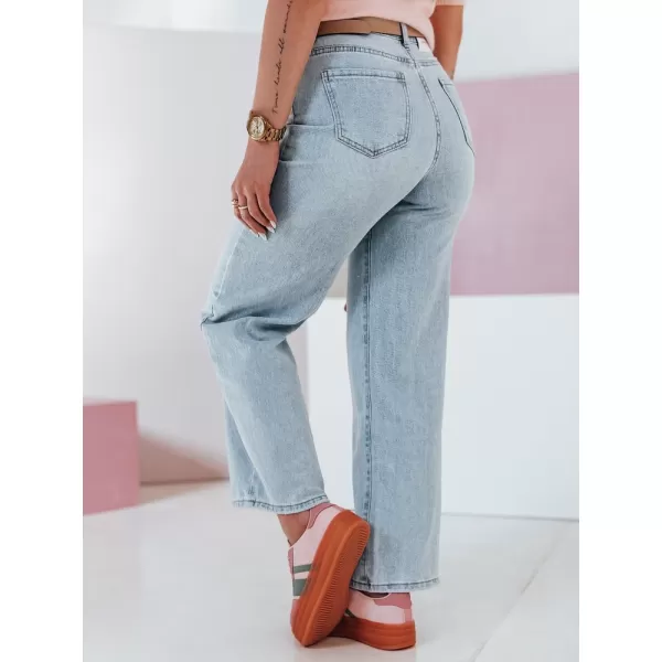  Ženske hlače DSTREET FLOWLESS UY2682 MODRO 