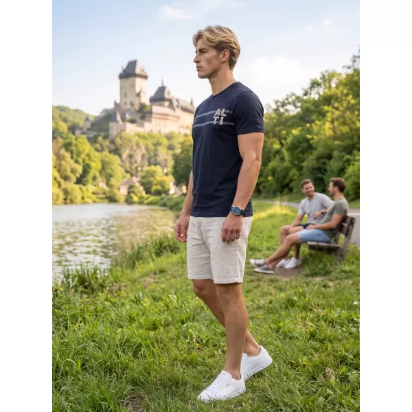  Moška majica s kratkimi rokavi ALTISPORT EBEN ČRNA 