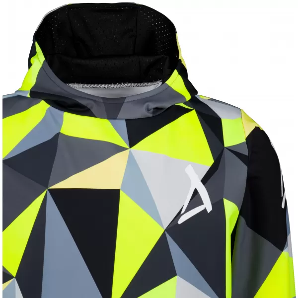 Moška funkcionalna trenirka Premium ALTISPORT VOJ/ALM007MI01 ČRNA/FLUO RUMENA 