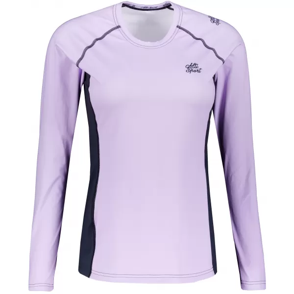  Ženska premium funkcionalna majica z dolgimi rokavi ALTISPORT VOJ/ALW078TR03 LILA 