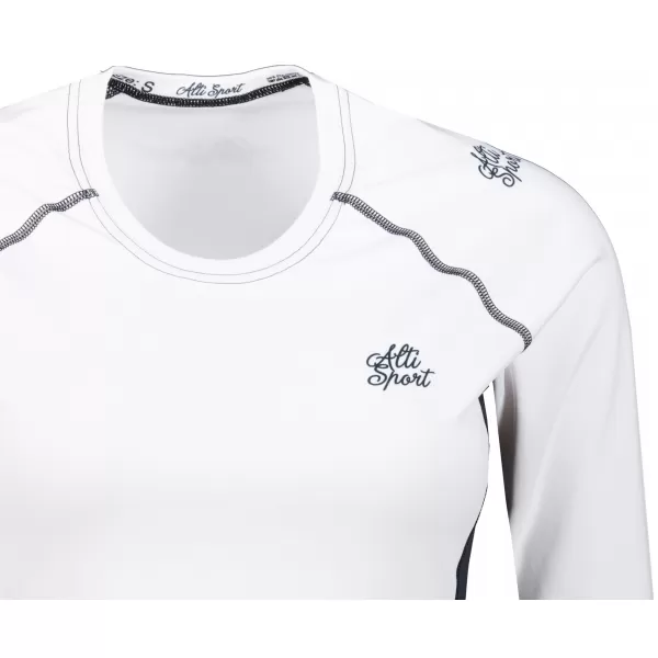  Ženska premium funkcionalna majica z dolgimi rokavi ALTISPORT VOJ/ALW078TR03 BELA 
