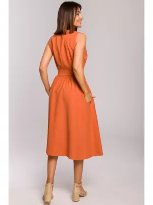 Obleka STYLOVE S224 ORANŽNA