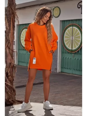 Ženski pulover MOE M676 ORANŽNA
