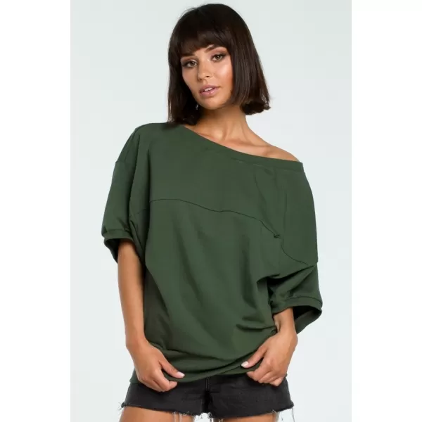  Ženska bluza BEWEAR B079 VOJAŠKO ZELENA 
