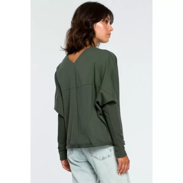 Ženska bluza BEWEAR B094 VOJAŠKO ZELENA 