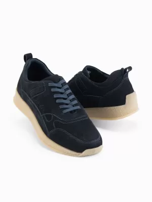 Moški čevlji OMBRE OM-FOSL-0205 MORNARSKO MODRO
