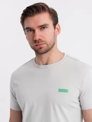 Srajca OMBRE OM-TSCT-0151 SVETLO SIVA