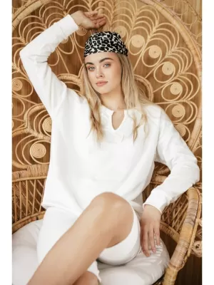 Ženski pulover BEWEAR B225 EKRU