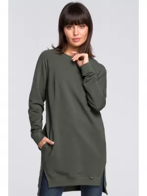 Ženski pulover BEWEAR B101 VOJAŠKO ZELENA