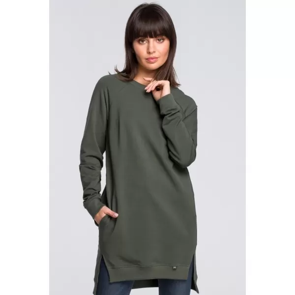  Ženski pulover BEWEAR B101 VOJAŠKO ZELENA 