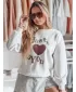 Damske trenirke DSTREET FEELME BY1475 SVETLO SIVA