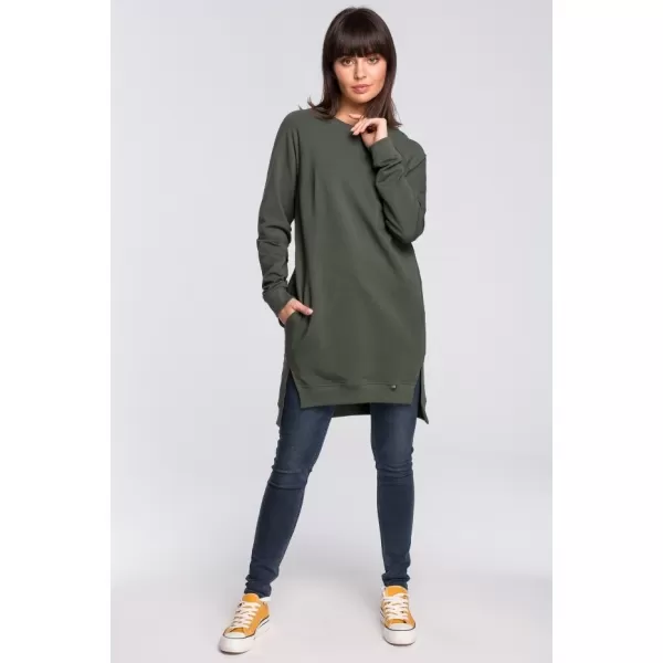  Ženski pulover BEWEAR B101 VOJAŠKO ZELENA 