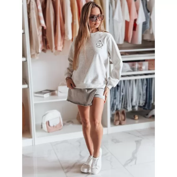  Damske trenirke DSTREET CHERSOFT BY1402 SVETLO SIVA 