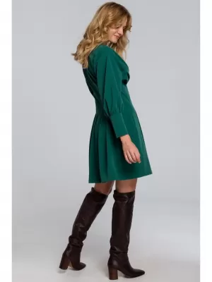 Obleka MAKOVER K087 ZELENA