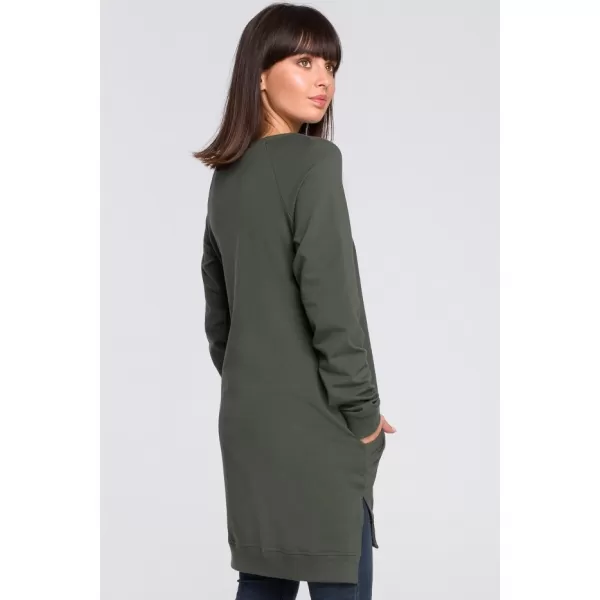  Ženski pulover BEWEAR B101 VOJAŠKO ZELENA 