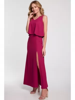Obleka MAKOVER K048 SLIVA
