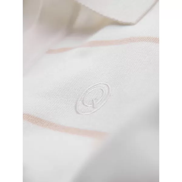  Moška T -majica z ovratnikom OMBRE OM-POSS-0145 BELA IN BEŽ 