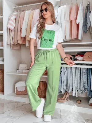 Ženske hlače DSTREET DRESSANIK UY2698 ZELENO