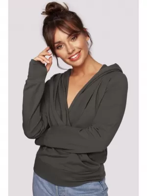 Ženski pulover BEWEAR B246 VOJAŠKO ZELENA