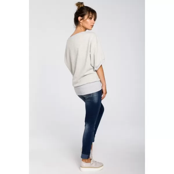  Ženska bluza BEWEAR B048 SVETLO SIVA 