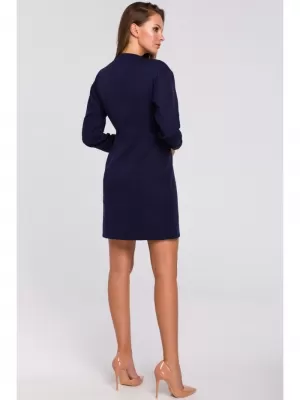 Obleka MAKOVER K034 TEMNO MODRA