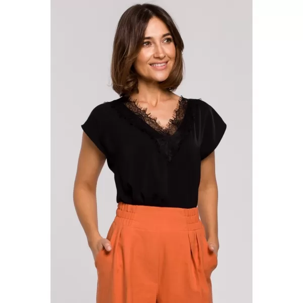  Ženska bluza STYLOVE S206 ČRNA 