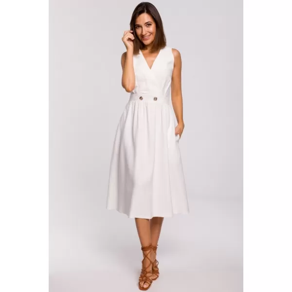  Obleka STYLOVE S224 EKRU 