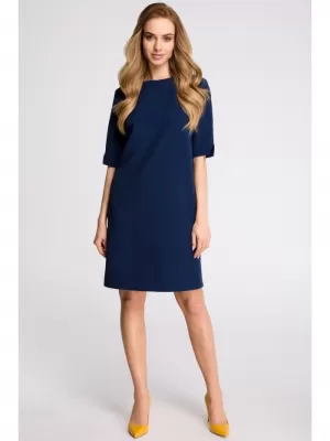 Obleka STYLOVE S113 MORNARSKO MODRA