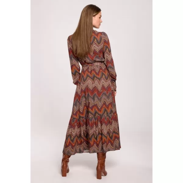  Obleka STYLOVE S291 RJAVA 