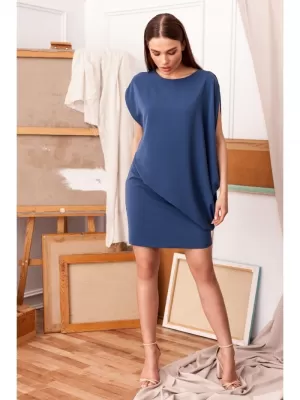 Obleka STYLOVE S262 MODRA
